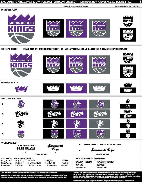 Sacramento Kings flag color codes